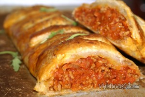 Bolognese Puff Pastry Braid