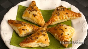 Cabbage Puff Pastry Triangles