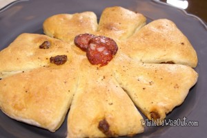 Chorizo Flower Bread