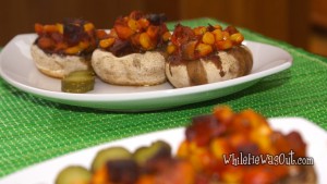 Chorizo and Corn Stuffed Mushrooms