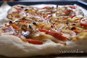 Focaccia with Lemony Onions and Tomatoes