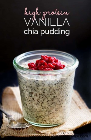High Protein Vanilla Chia Pudding