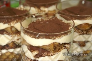 Individual Italian Tiramisu Cups with Mascarpone Cream