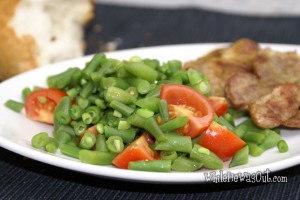 Sirloin Medals with Green Bean and Tomato Salad