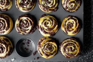 chocolate swirl buns